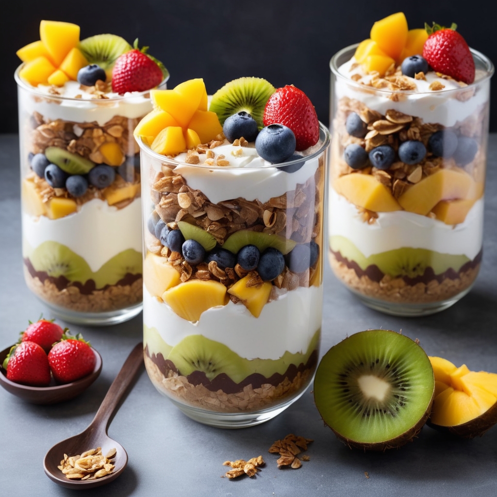 Greek Yogurt Parfait with Granola and Mixed Berries: A Healthy and Delicious Treat